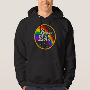 Veste À Capuche L'Amour Est L'Amour Arc En Ciel Lgbt Gay Lesbian P