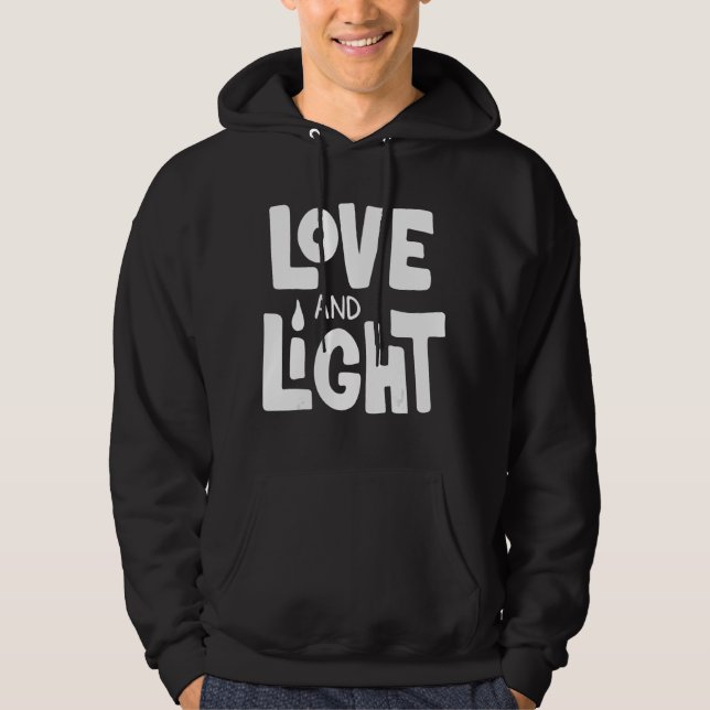 Veste À Capuche L'Amour Et La Lumière Hanoukka (Devant)