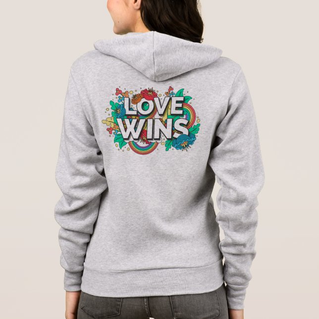 Veste À Capuche L'amour Gagne (Dos)