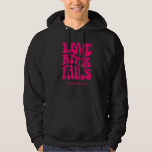 Veste À Capuche L'amour n'échoue jamais Religion chrétienne Jésus 