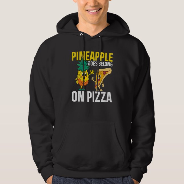 Veste À Capuche L'Ananas Appartient À La Pizza Pizza (Devant)