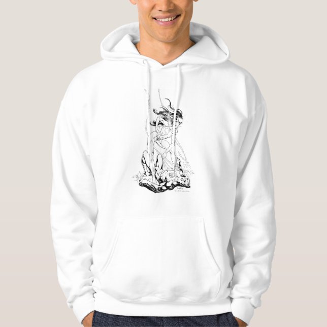 Veste À Capuche Lanterne verte et saphir étoile (Devant)