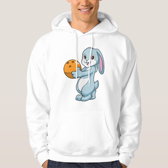 Veste À Capuche Lapin à Bowling avec Bowling balle (Devant)