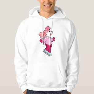 Veste À Capuche Lapin à Patinage sur glace avec patins sur glace