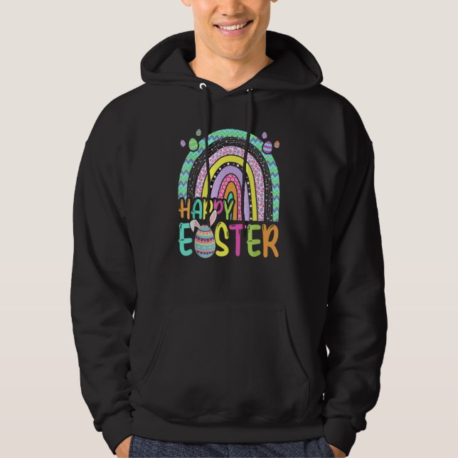 Veste À Capuche Lapin arc-en-ciel de Pâques Rabbit de Pâques Chass (Devant)