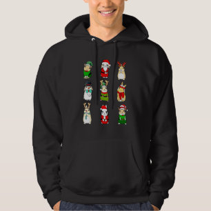 Veste À Capuche Lapin de Noël Chapeau de Père Noël Renne Bonhomme