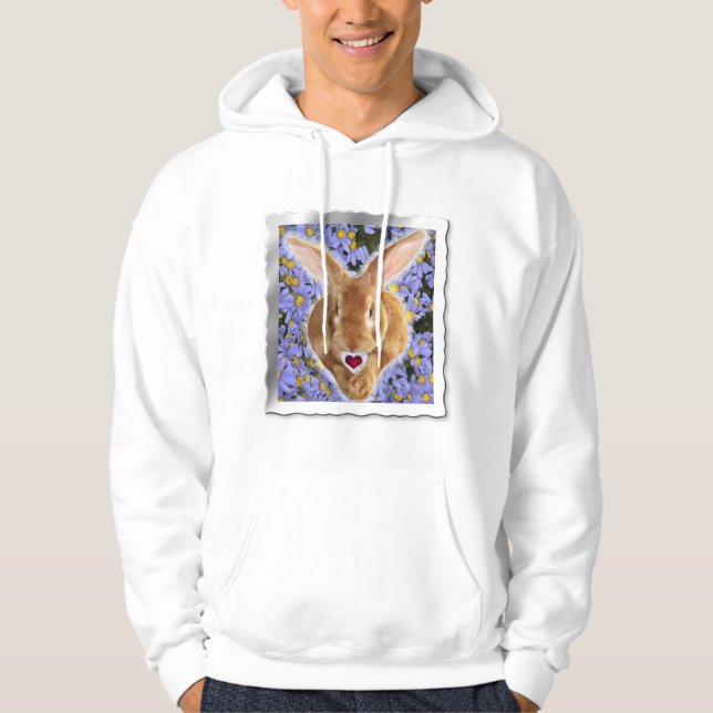 Veste À Capuche Lapin géant flamand (Devant)