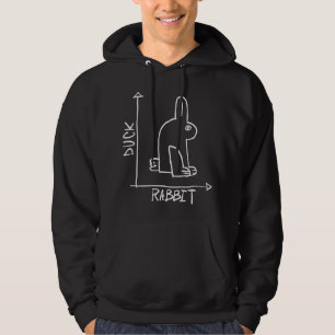 Veste À Capuche Lapin ou canard drôle, diptyque animalier