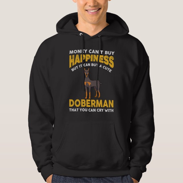 Veste À Capuche L'argent ne peut pas acheter le bonheur Funny Dobe (Devant)