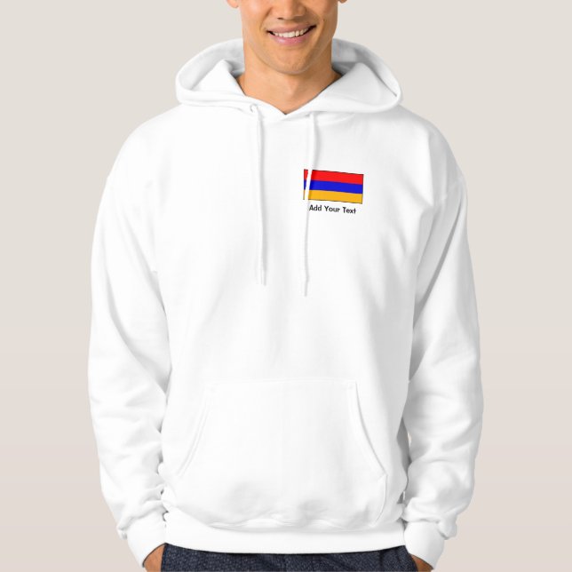 Veste À Capuche L'Arménie - drapeau arménien (Devant)