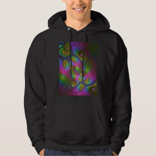 Veste À Capuche L'art abstrait fractal trippy lumineux coloré