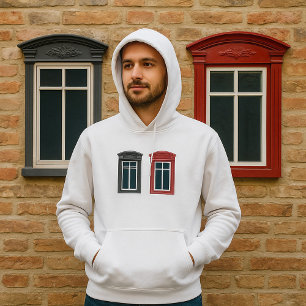 Veste À Capuche L'Art Architectural Ornate De Fenêtre Européenne