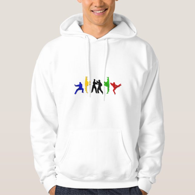Veste À Capuche L'athlète des hommes d'arts martiaux de MIXED (Devant)