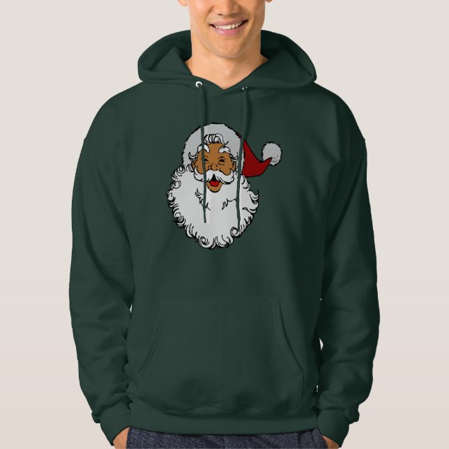 Veste À Capuche latino-biracial santa claus (Devant)