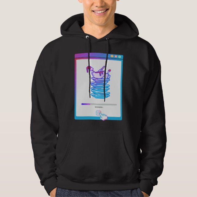 Veste À Capuche Lave-vaisselle numérique (Devant)