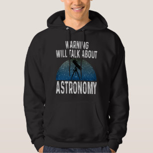 Veste À Capuche L'Avertissement De L'Auteur D'Astronomie Parlera D