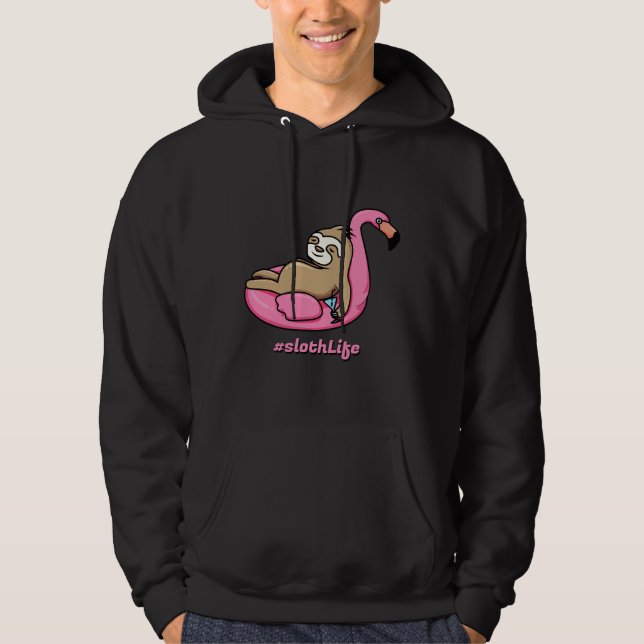 Veste À Capuche Lazy Life Sloth Life (Devant)