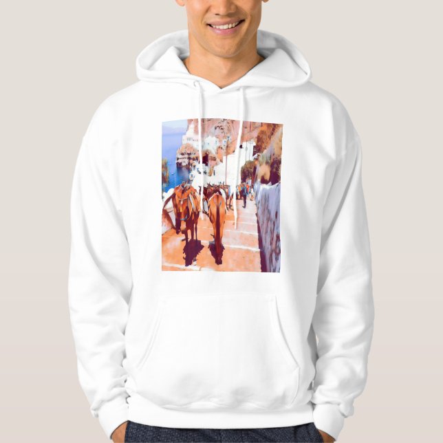 Veste À Capuche ldp SANTORINI - Sentier des ânes - Fira - (Devant)