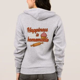 Veste À Capuche Le bonheur est un Autocollant fait maison