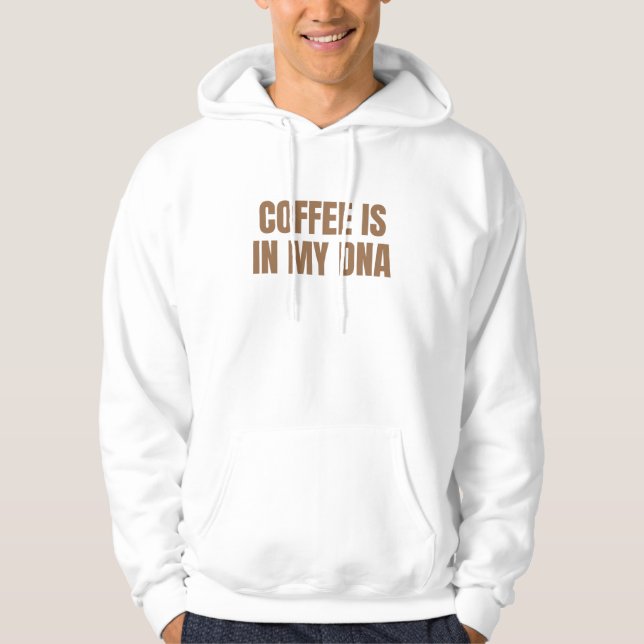 Veste À Capuche Le Café Est Mon ADN Café Lover Café Mug (Devant)