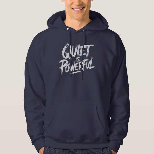 VESTE À CAPUCHE LE CALME EST PUISSANT (Devant)