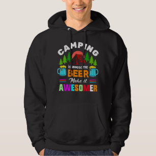 Veste À Capuche Le camping est une bière géniale, rendons-la encor