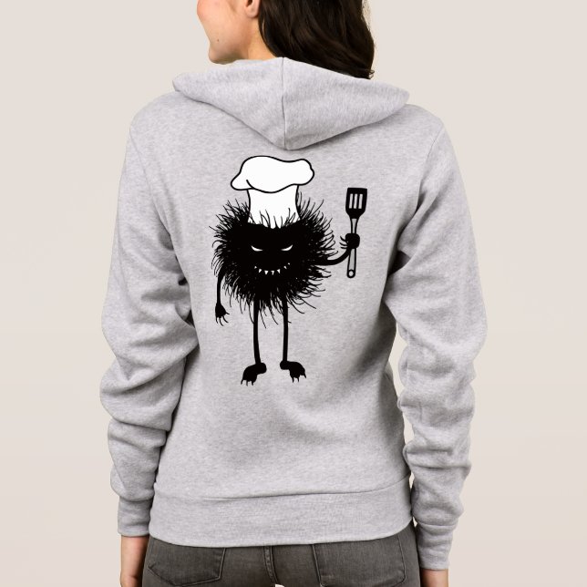 Veste À Capuche Le Chef De Bogue Aime Cuisiner (Dos)