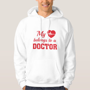 Veste À Capuche Le coeur appartient au docteur