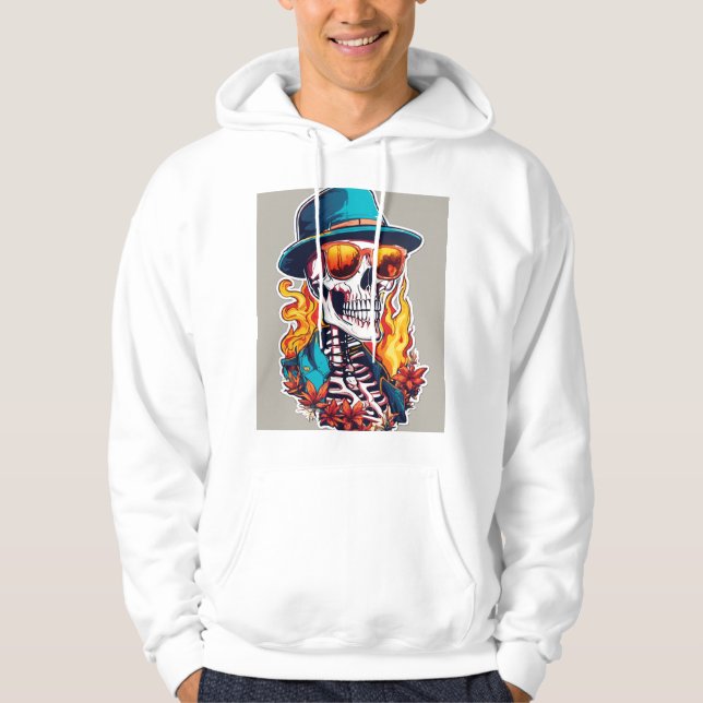 Veste À Capuche Le crâne de Rockin (Devant)