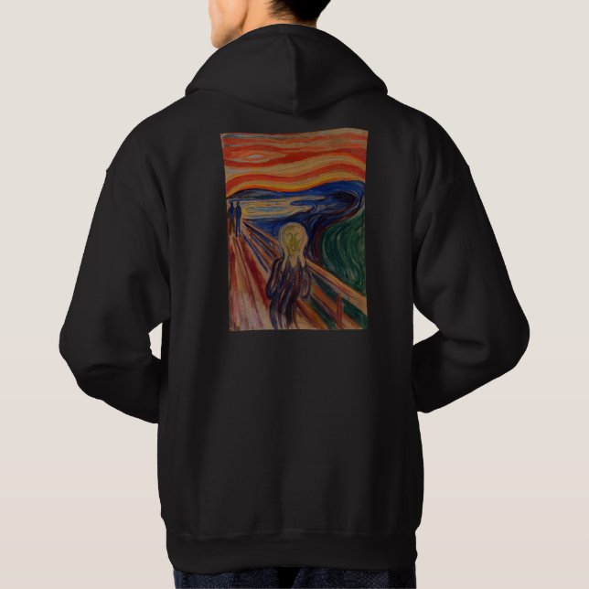 Veste À Capuche Le Cri d'Edvard Munch – Art Iconique (Dos)