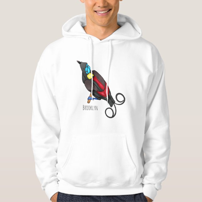 Veste À Capuche Le dessin animé oiseau de paradis de Wilson (Devant)
