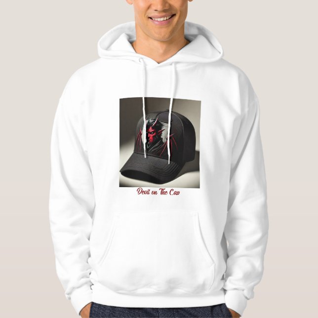 Veste À Capuche Le diable sur le Casquette (Devant)