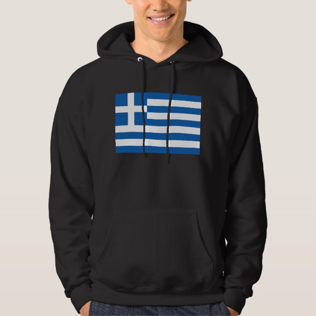 Veste À Capuche Le drapeau de la Grèce  (Devant)