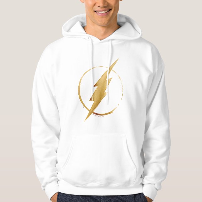 Veste À Capuche Le Flash | Emblème de la poitrine jaune (Devant)