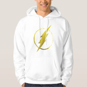 Veste À Capuche Le Flash   Emblème de la poitrine jaune