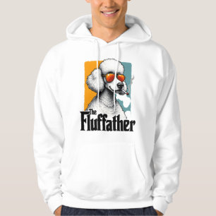 Veste À Capuche Le Fluffather Caniche Vintage Drôle de Chien Mafia