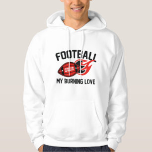 Veste À Capuche Le football, mon amour brûlant
