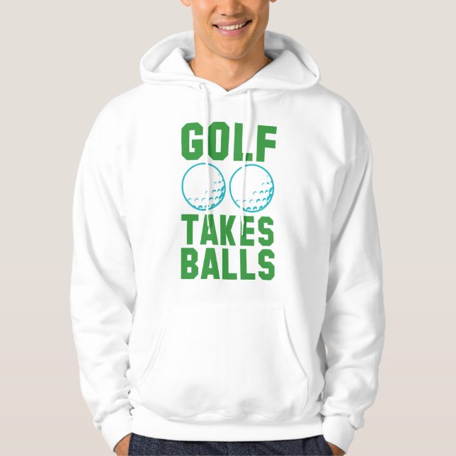 Veste À Capuche Le golf prend des balles (Devant)