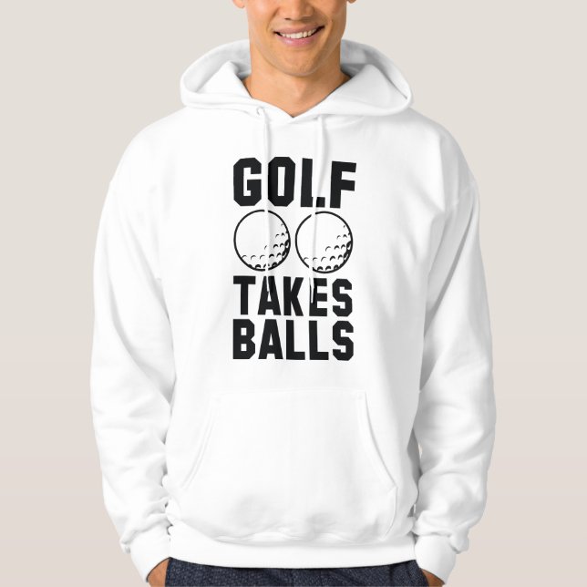 Veste À Capuche Le golf prend des balles (Devant)