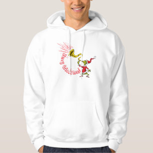 Veste À Capuche Le Grinch sonnant de la corne joyeuse de Grinchmas
