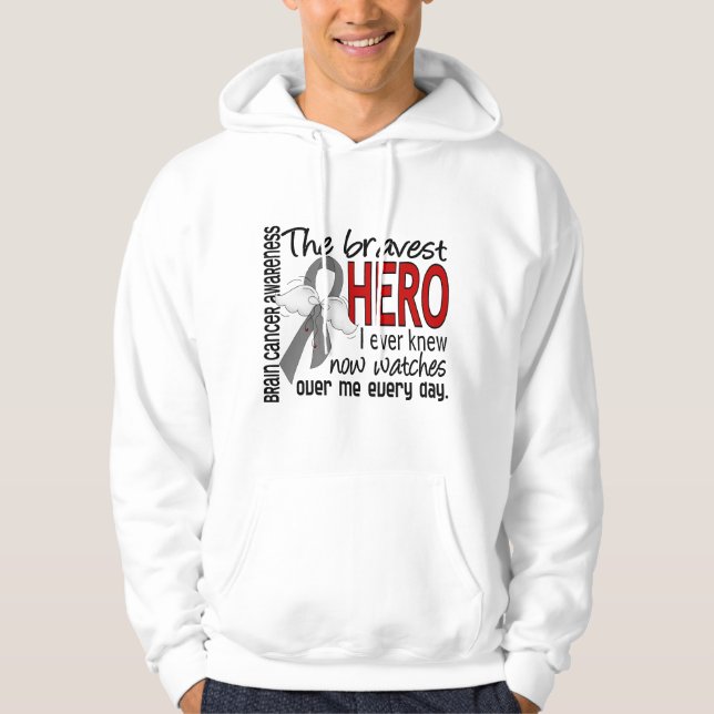 Veste À Capuche Le héros le plus courageux j'ai jamais connu le (Devant)