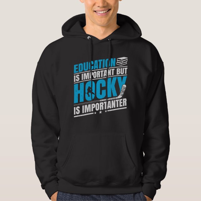 Veste À Capuche Le hockey amusant est important (Devant)