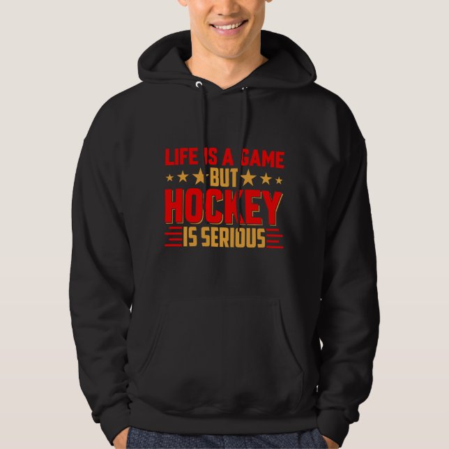 Veste À Capuche Le hockey est sérieux (Devant)