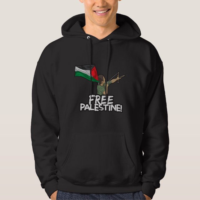 Veste À Capuche Le jeune Palestinien Resister porte le drapeau de  (Devant)
