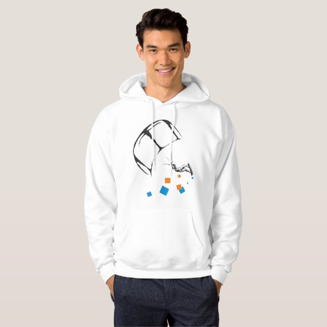 Veste À Capuche Le kitesurf équipe la conception #1 (Devant entier)