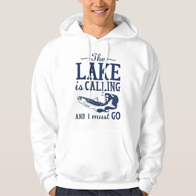 Veste À Capuche Le lac appelle (Devant)