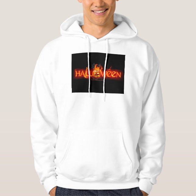 Veste À Capuche Le lettrage de SlipperyJoe's Halloween massivement (Devant)
