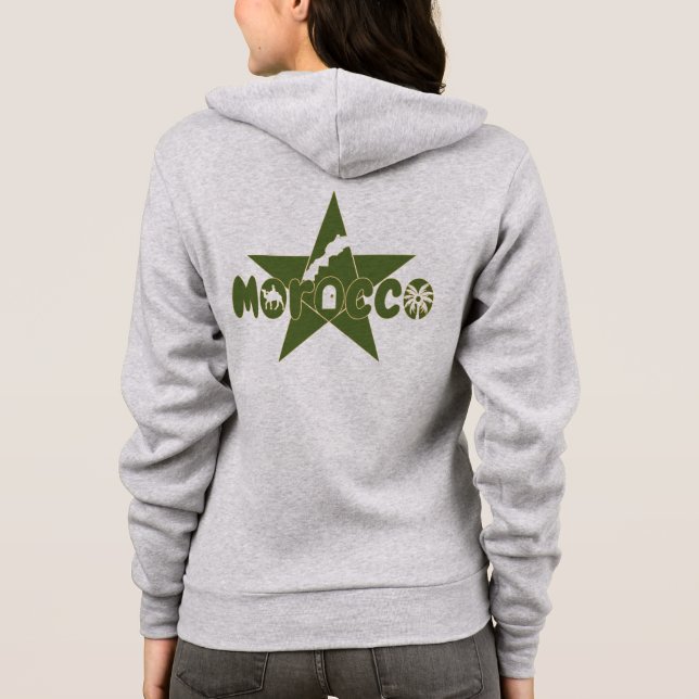 Veste À Capuche Le Maroc est plus qu'un pays ; c'est notre fierté (Dos)