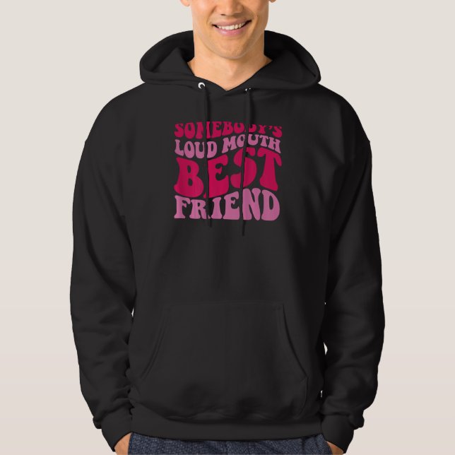 Veste À Capuche Le meilleur ami de la bouche de quelqu'un (Devant)