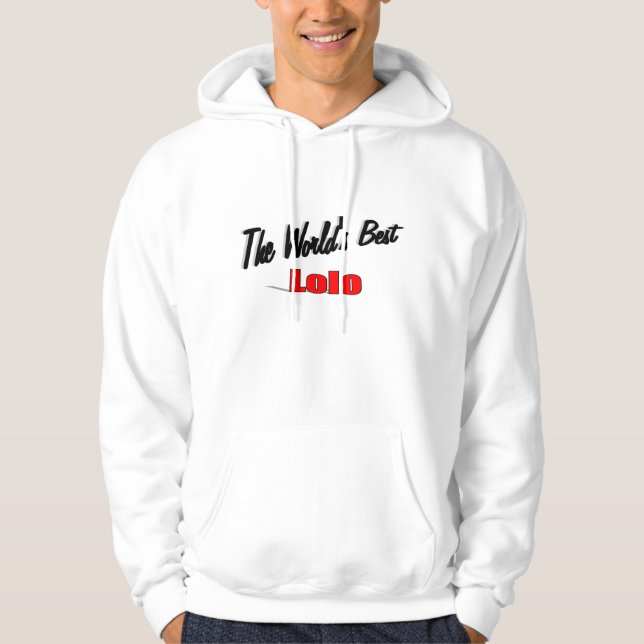 Veste À Capuche Le meilleur Lolo du monde (Devant)